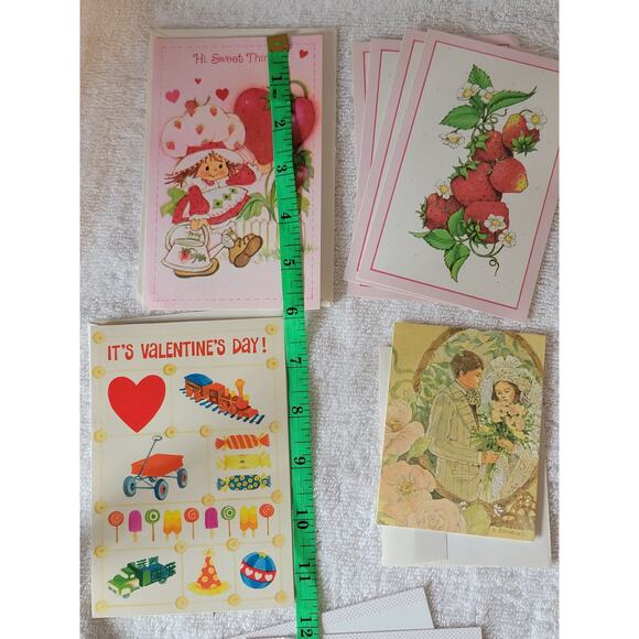 29 Vintage Postcards and Cards, Valentines Day, Wedding, Strawberry Shortcake + - Picture 6 of 10